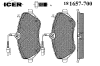 ICER 181657-700 (181657700) Brake Pad Set, disc brake