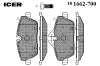 ICER 181662-700 (181662700) Brake Pad Set, disc brake