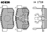 ICER 181718 Brake Pad Set, disc brake