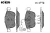 ICER 181772 Brake Pad Set, disc brake