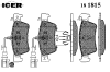ICER 181815 Brake Pad Set, disc brake