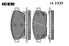 ICER 181939 Brake Pad Set, disc brake