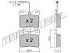 TRUSTING 199.0 (1990) Brake Pad Set, disc brake