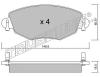 TRUSTING 327.0 (3270) Brake Pad Set, disc brake