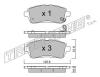 TRUSTING 809.0 (8090) Brake Pad Set, disc brake