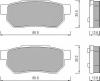 ROULUNDS BRAKING 456381 Brake Pad Set, disc brake