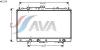 AVA QUALITY COOLING MT2114 Radiator, engine cooling