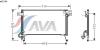 AVA QUALITY COOLING MT5144 Condenser, air conditioning