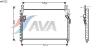 AVA QUALITY COOLING MZ5122 Condenser, air conditioning