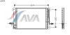AVA QUALITY COOLING VO5076 Condenser, air conditioning