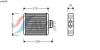 AVA QUALITY COOLING VW6196 Heat Exchanger, interior heating
