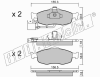 fri.tech. 148.1 (1481) Brake Pad Set, disc brake