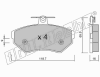 fri.tech. 224.1 (2241) Brake Pad Set, disc brake