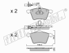 fri.tech. 566.1 (5661) Brake Pad Set, disc brake