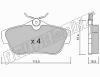 fri.tech. 728.0 (7280) Brake Pad Set, disc brake