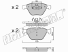 fri.tech. 574.6 (5746) Brake Pad Set, disc brake
