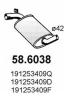 ASSO 58.6038 (586038) Middle Silencer