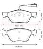 JURID 573042J Brake Pad Set, disc brake