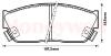 JURID 572181J Brake Pad Set, disc brake