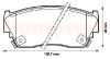 JURID 572210J Brake Pad Set, disc brake