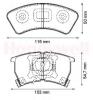 JURID 572239J Brake Pad Set, disc brake