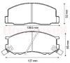JURID 572304J Brake Pad Set, disc brake
