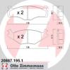 ZIMMERMANN 20887.195.1 (208871951) Brake Pad Set, disc brake