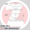 ZIMMERMANN 21190.180.1 (211901801) Brake Pad Set, disc brake