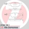 ZIMMERMANN 21190.180.1 (211901801) Brake Pad Set, disc brake