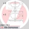 ZIMMERMANN 21411.170.1 (214111701) Brake Pad Set, disc brake