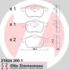 ZIMMERMANN 21624.200.1 (216242001) Brake Pad Set, disc brake