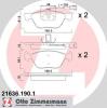 ZIMMERMANN 21636.190.1 (216361901) Brake Pad Set, disc brake