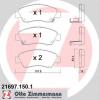 ZIMMERMANN 21697.150.1 (216971501) Brake Pad Set, disc brake