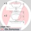 ZIMMERMANN 21829.195.1 (218291951) Brake Pad Set, disc brake