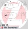 ZIMMERMANN 21866.150.1 (218661501) Brake Pad Set, disc brake