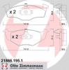 ZIMMERMANN 21866.195.1 (218661951) Brake Pad Set, disc brake