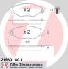 ZIMMERMANN 21980.180.1 (219801801) Brake Pad Set, disc brake