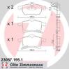 ZIMMERMANN 23057.195.1 (230571951) Brake Pad Set, disc brake