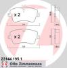 ZIMMERMANN 23144.195.1 (231441951) Brake Pad Set, disc brake