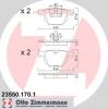 ZIMMERMANN 23550.170.1 (235501701) Brake Pad Set, disc brake