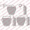 DELPHI LP1903 Brake Pad Set, disc brake