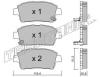 TRUSTING 438.0 (4380) Brake Pad Set, disc brake