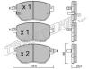TRUSTING 757.0 (7570) Brake Pad Set, disc brake