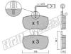 fri.tech. 018.5 (0185) Brake Pad Set, disc brake