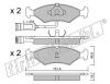 fri.tech. 031.1 (0311) Brake Pad Set, disc brake
