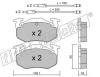 fri.tech. 038.0 (0380) Brake Pad Set, disc brake