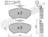 fri.tech. 052.3 (0523) Brake Pad Set, disc brake
