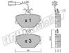 fri.tech. 061.0 (0610) Brake Pad Set, disc brake