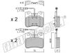 fri.tech. 062.0 (0620) Brake Pad Set, disc brake