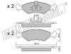 fri.tech. 095.0 (0950) Brake Pad Set, disc brake